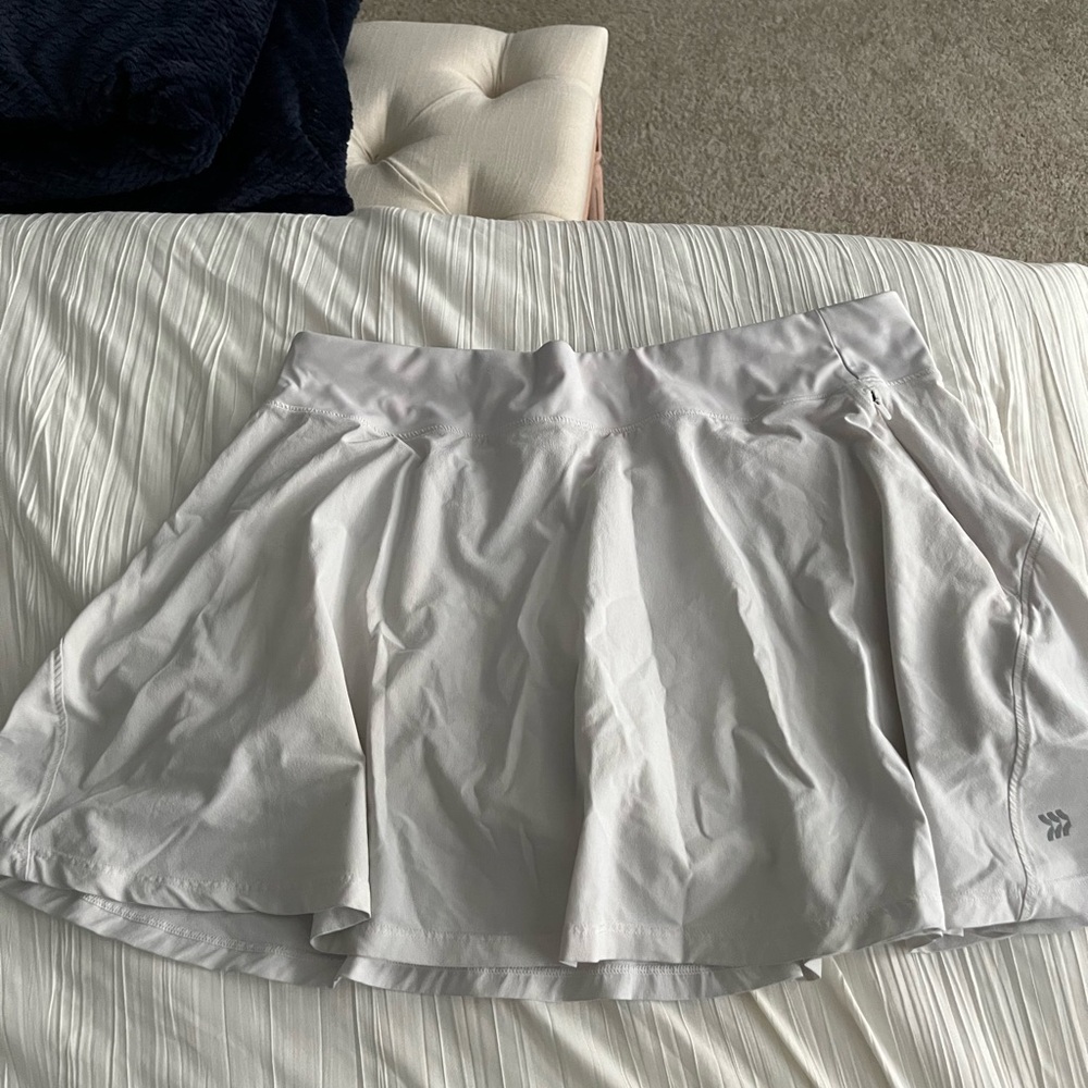 White tennis skort